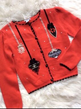 HARTSTRINGS Girl’s Holiday Cardigan